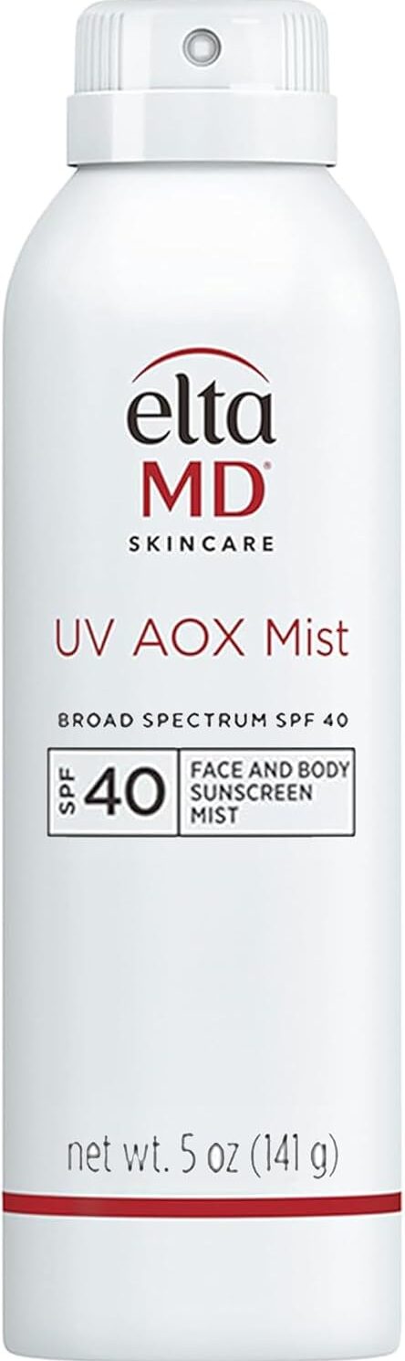 EltaMD UV AOX Mist 100% Mineral Sunscreen Spray, SPF 40, 5 oz